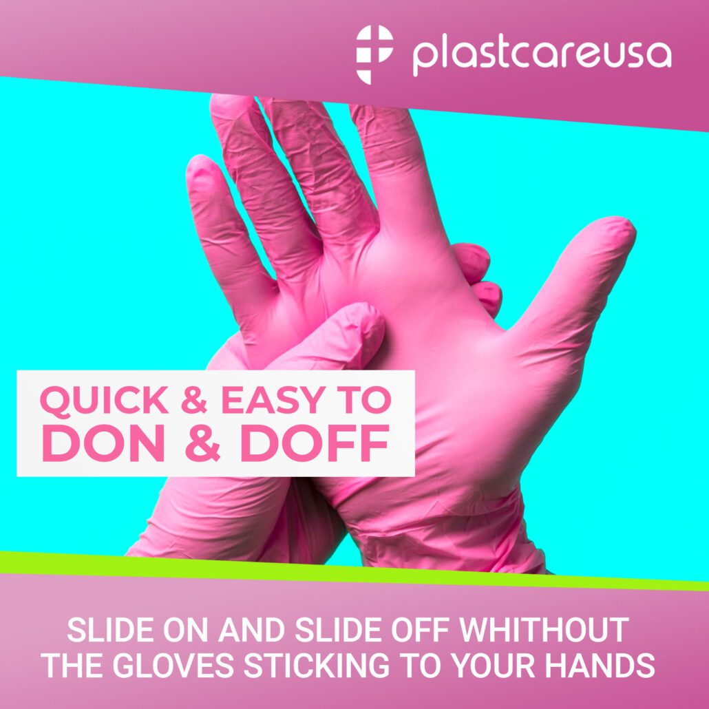 *Bloom Pink Nitrile Glove - Large (1000 Case)
