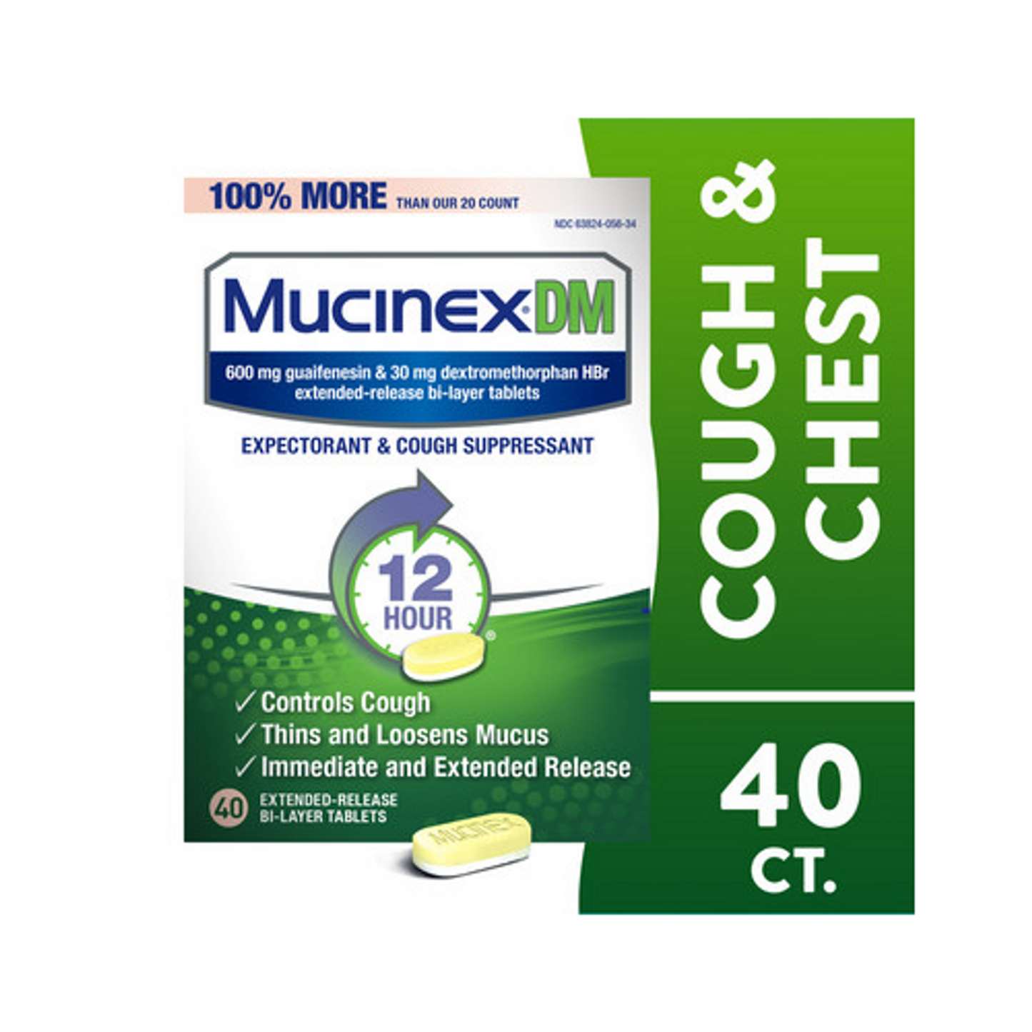 Mucinex® DM Extended-Release Bi-Layer Tablets (600 mg)