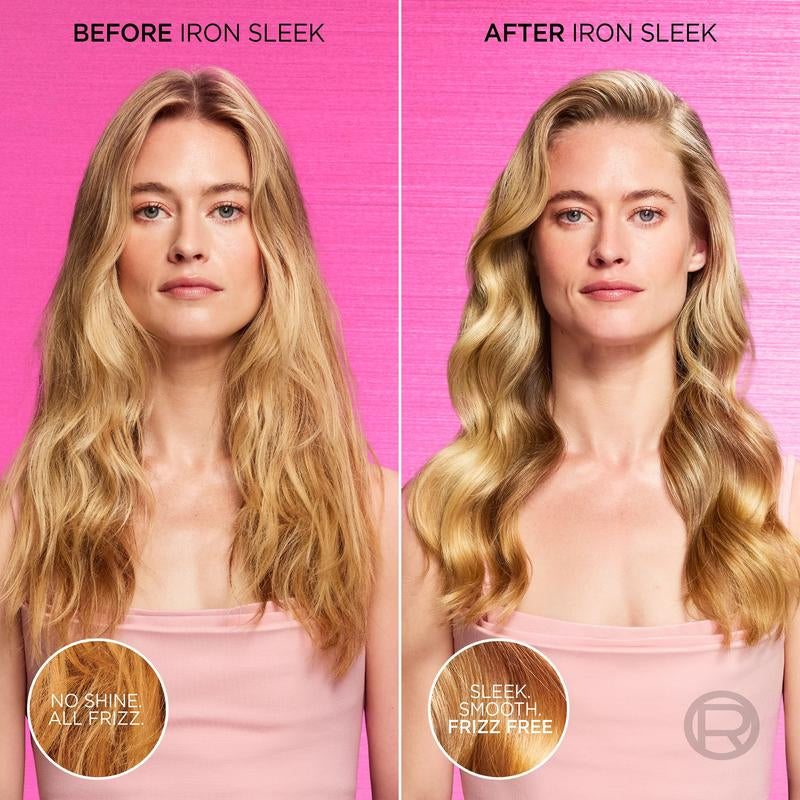 Iron Sleek Coat, Smoothing Treatment, Frizz Resistance, Water-Resitant, Sulfate Free, All Hair Types, L'Oreal Paris