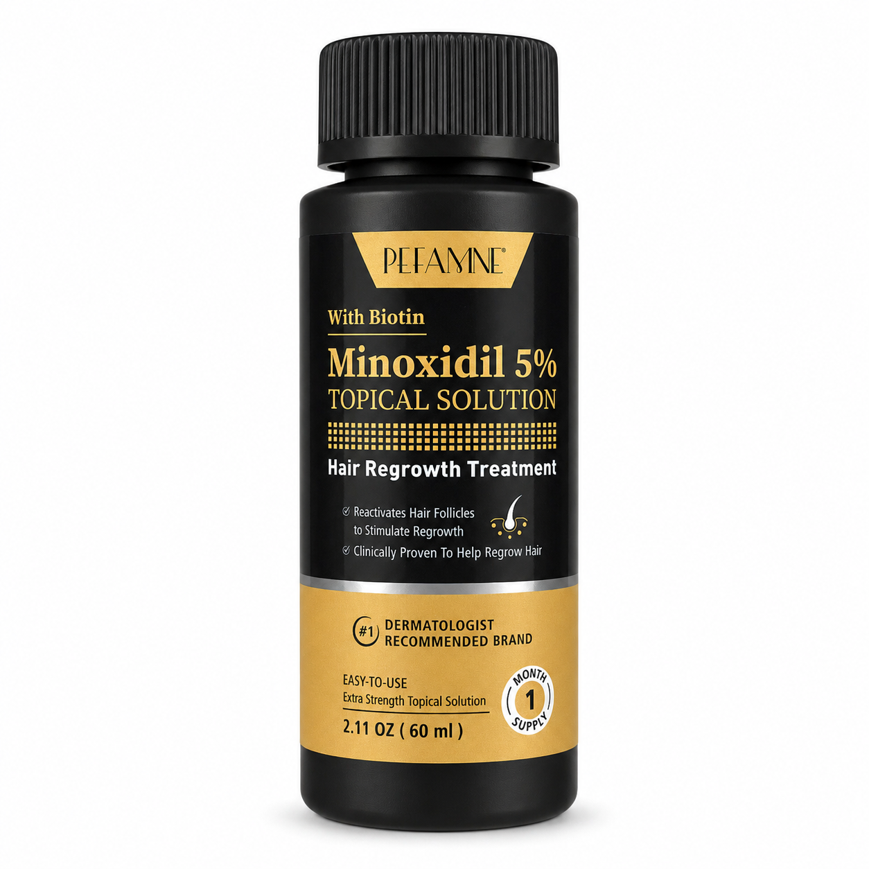 Minoxidil 5% Topical Solution - Hair Regrowth Treatment