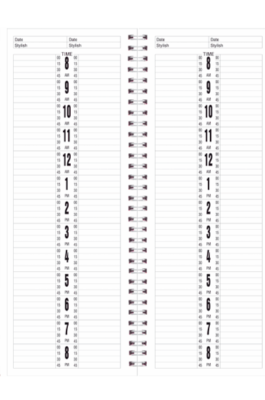 Berkeley Refill for Berkeley Salon Appointment Book 2-Column 200-Pages