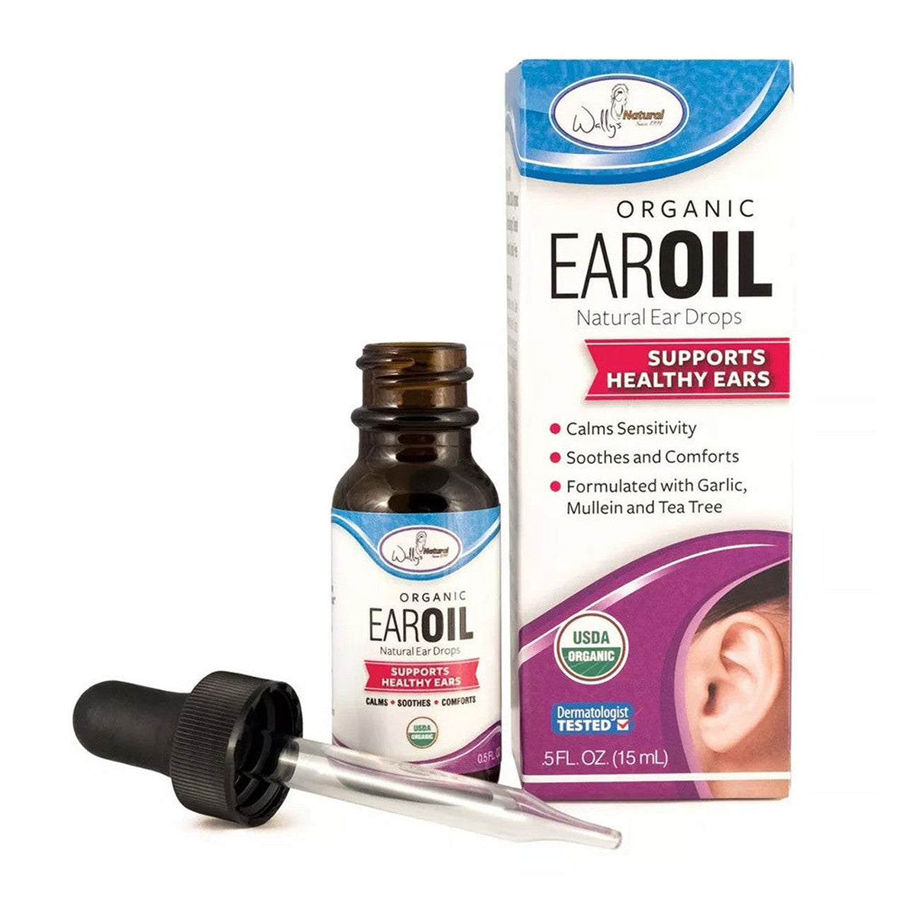 Wally's Natural Organic Ear Oil, 0.5 Oz