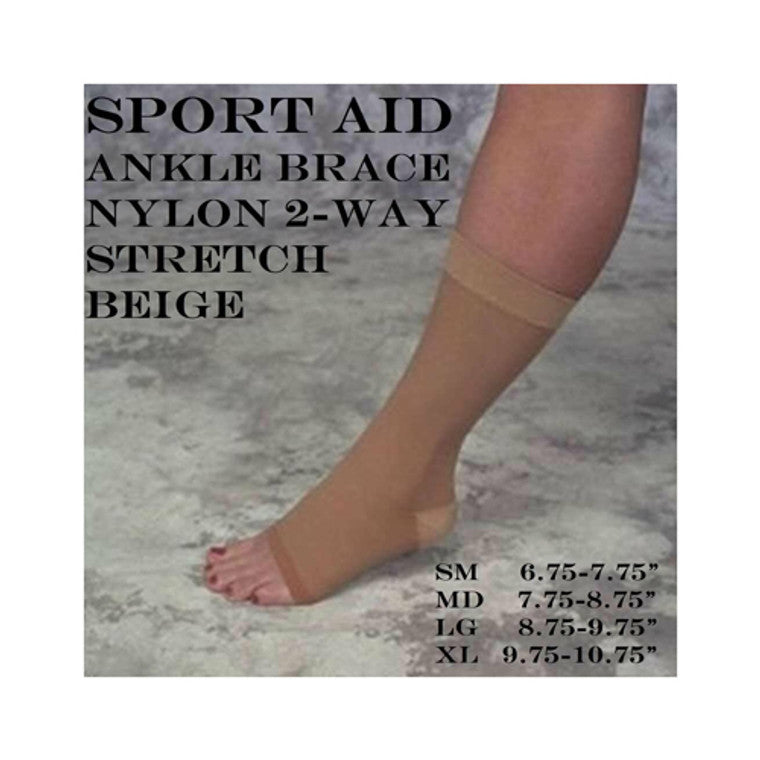 Sport Aid Ankle Brace Nylon Slip-on X- Lge