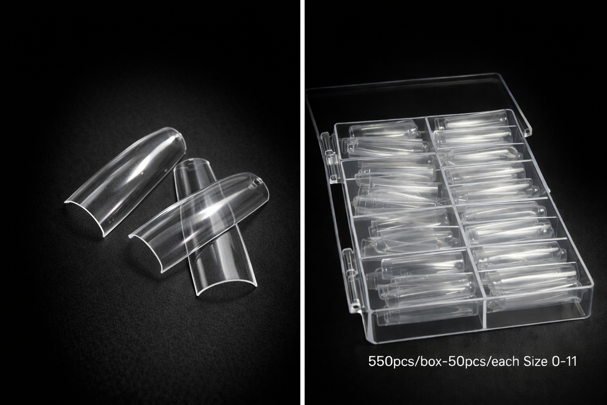 Queen - Clear Nail Tips (550pc)