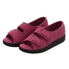 Silverts Womens Easy Closure Sandal For Indoors & Outdoors Rose Petal