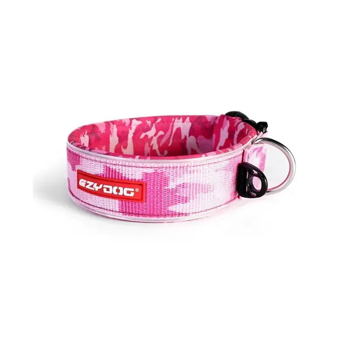 Ezydog Neo Collar Classic Wide Dog Collar Pink Camo 2XL