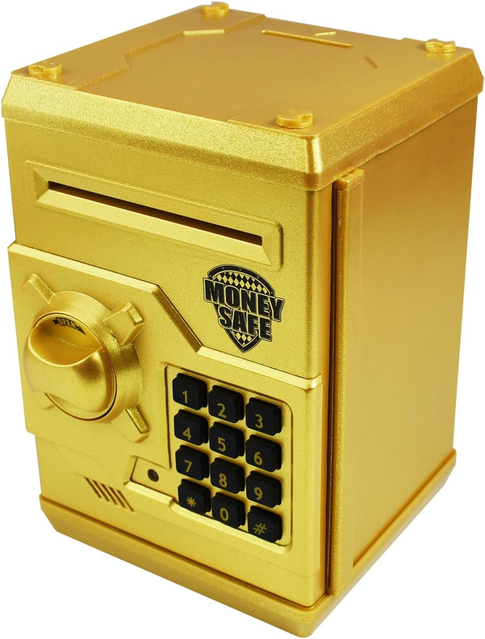 HUSAN Piggy Bank for Kids, Electronic Password Code Money Bank ATM Bank Box Coin Bank for Children Boys and Girls (Black)