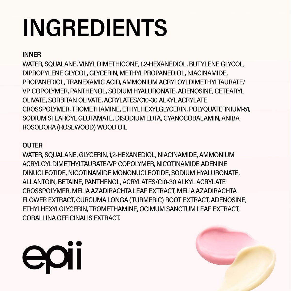 epii Double Up Cream NAD+ NMN & TXA