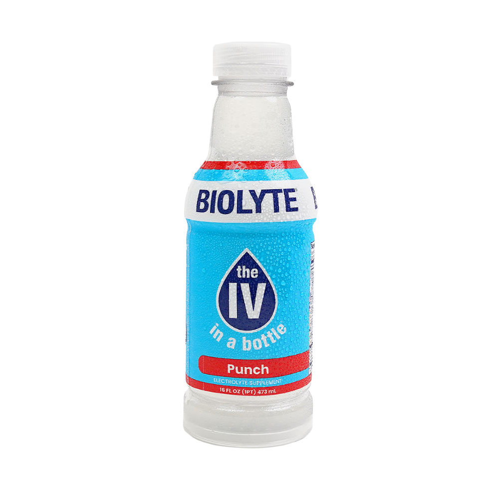 Biolyte Premium Fruit Punch Electrolyte Supplement 16 Fl Oz