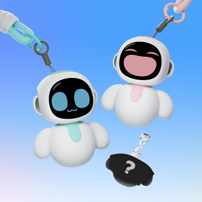 Energize Lab, Eiliko Aquamarine - Your Tiny AI Charm Robot That Matches Every Daily Outfit, Fun Electronic Pendant Toys, for Couples and Best Friends.