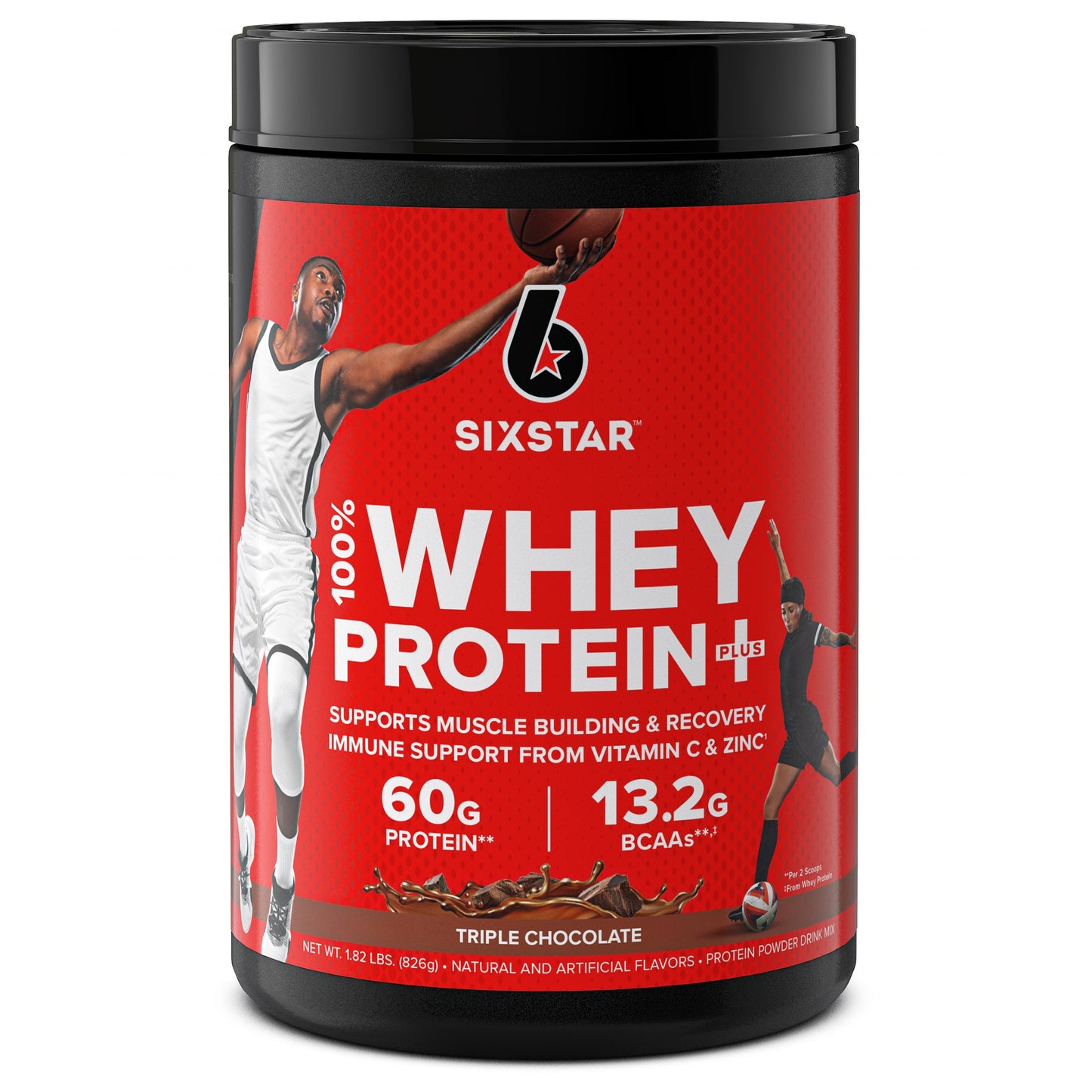 Six Star Pro Nutrition Elite 100% Whey Protein, Triple Chocolate, 1.81 lbs