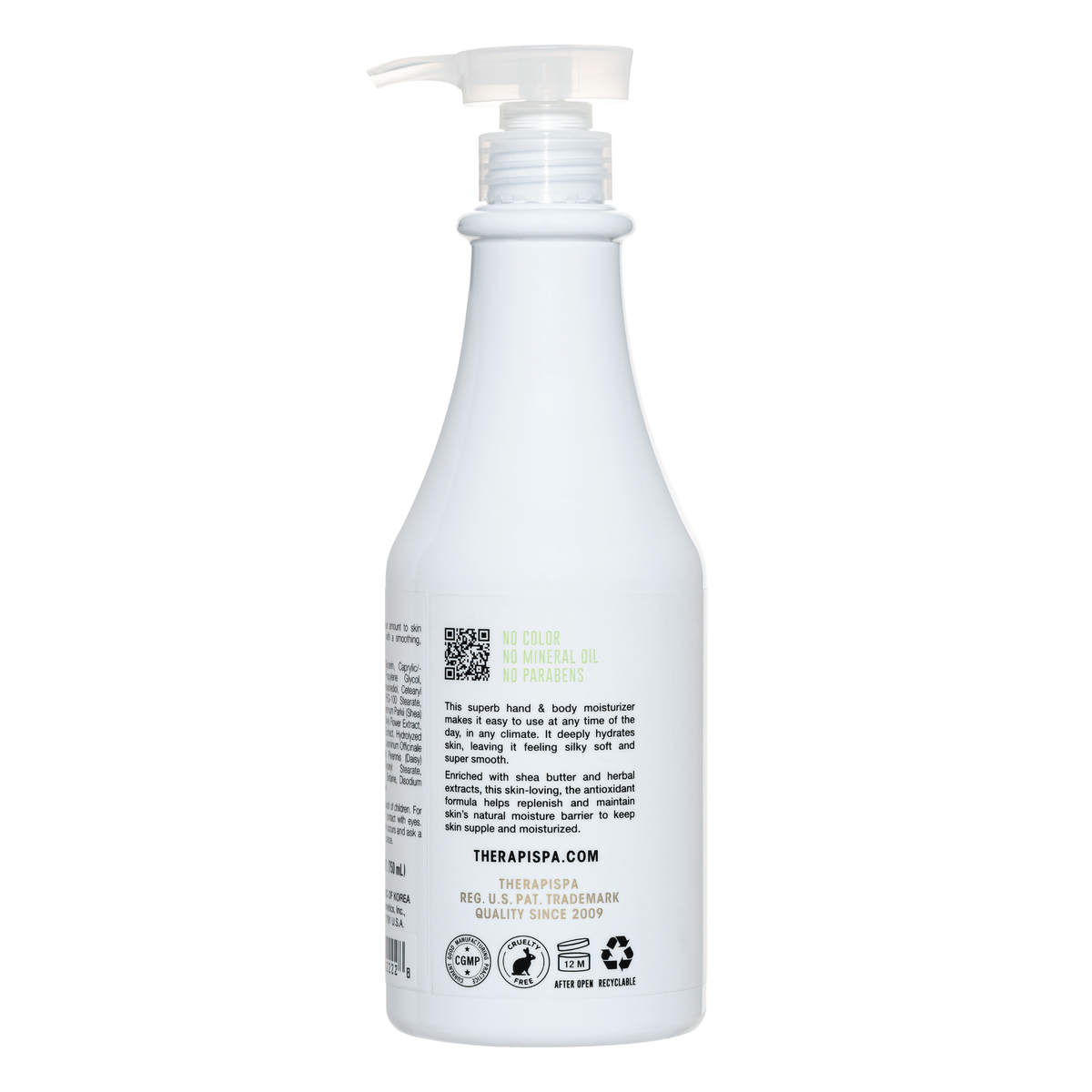 Therapispa - Rich Hand & Body Lotion - Olive 25.4oz(750ml)