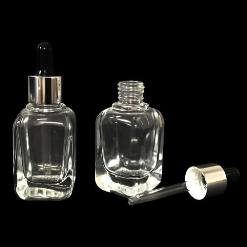 Berkeley - Heavy Duty Square Bottle With Dropper 1.2oz