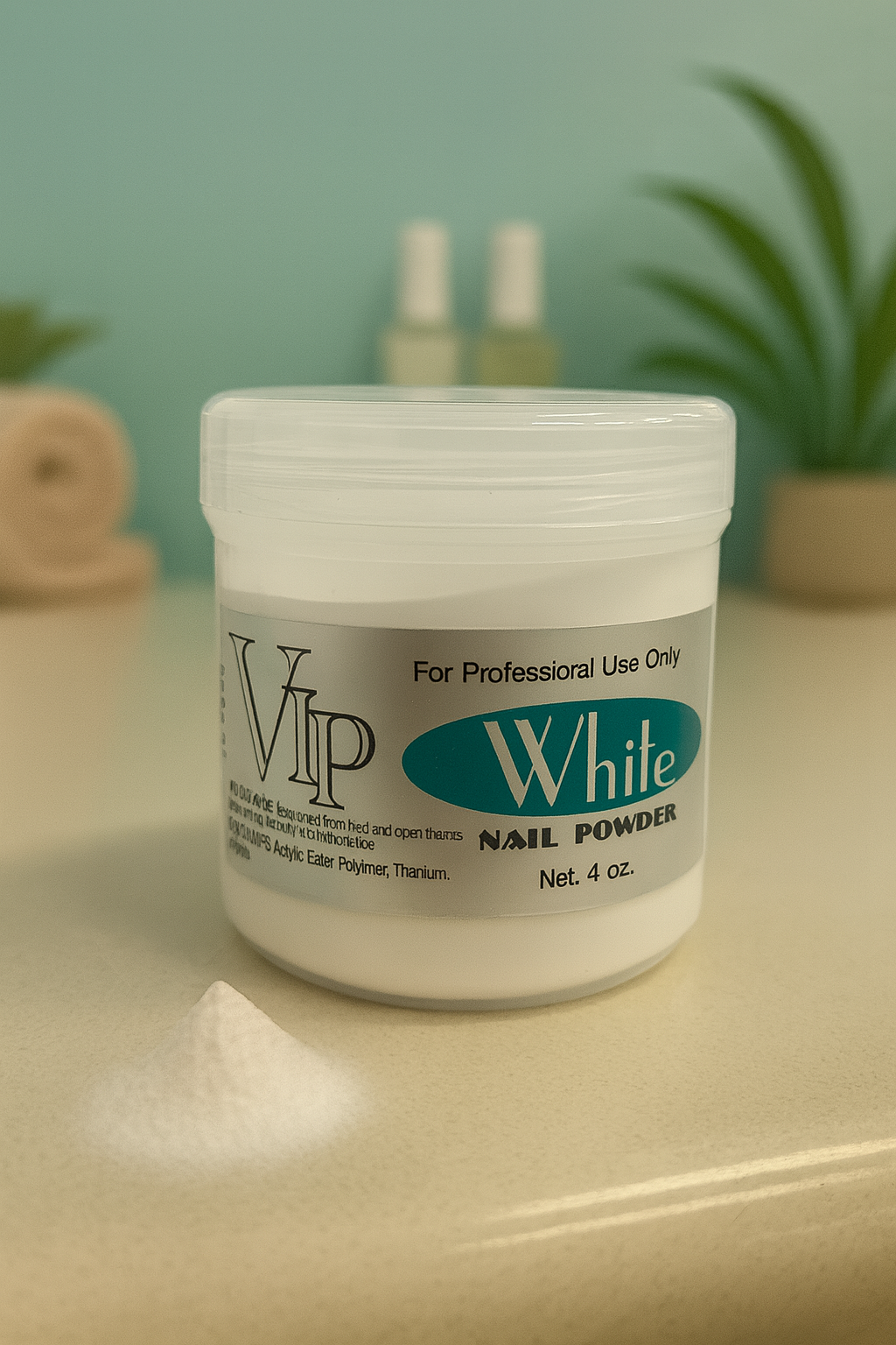 Vip White Acrylic Powder 04oz