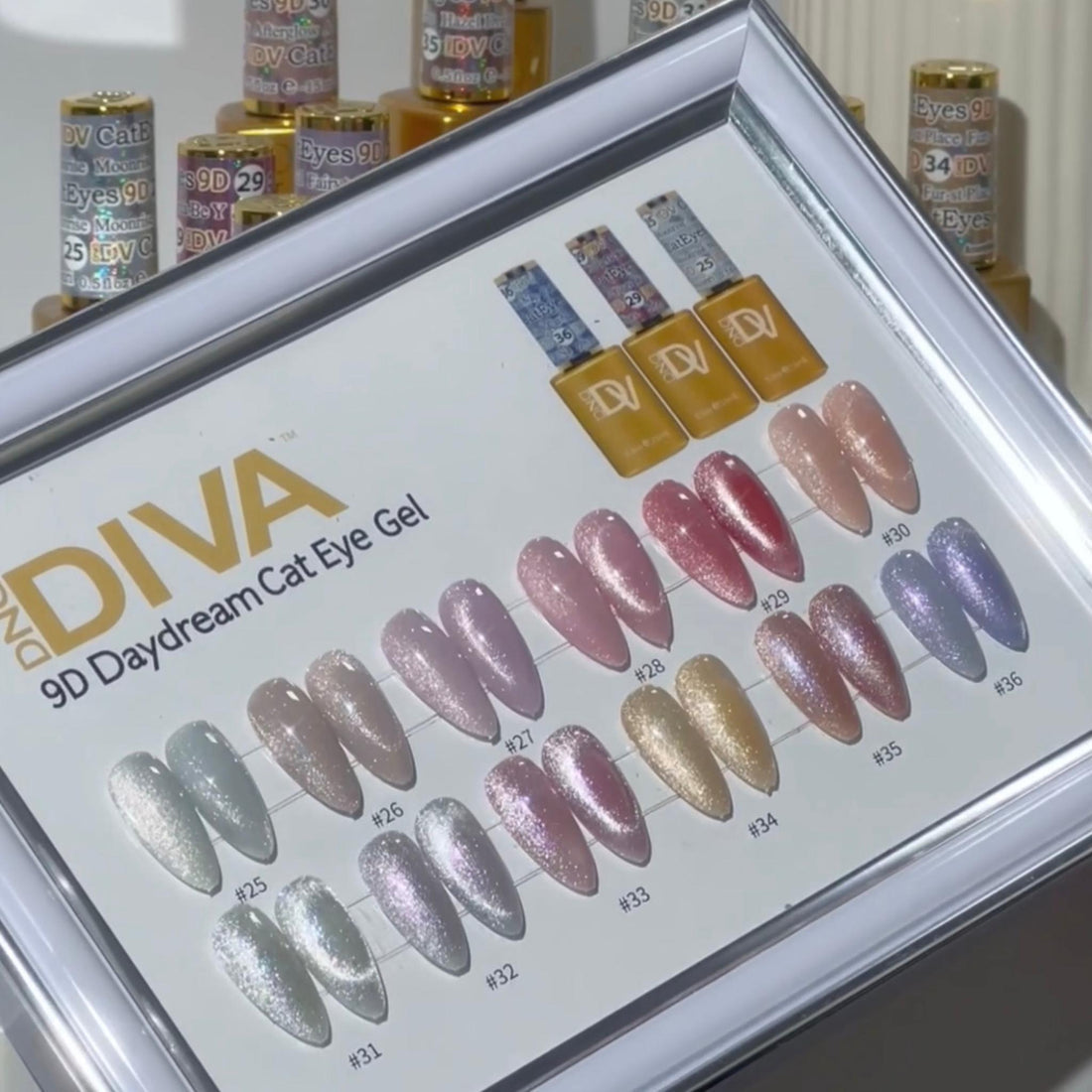 DIVA Framed Color Chart — 9D Cat Eye Daydream