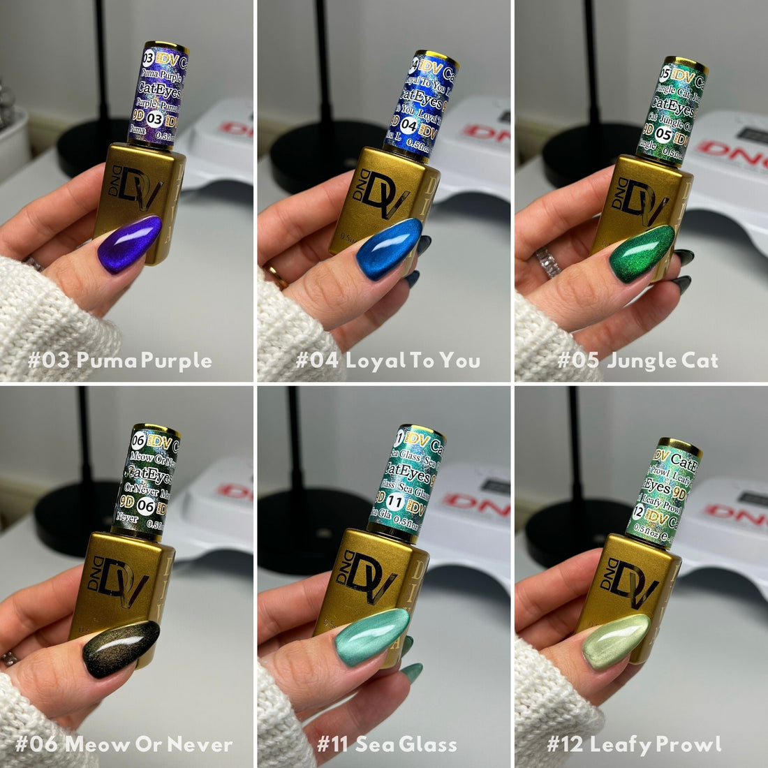 *Bundle DIVA 9D Cat Eye Glassball – 12 Set