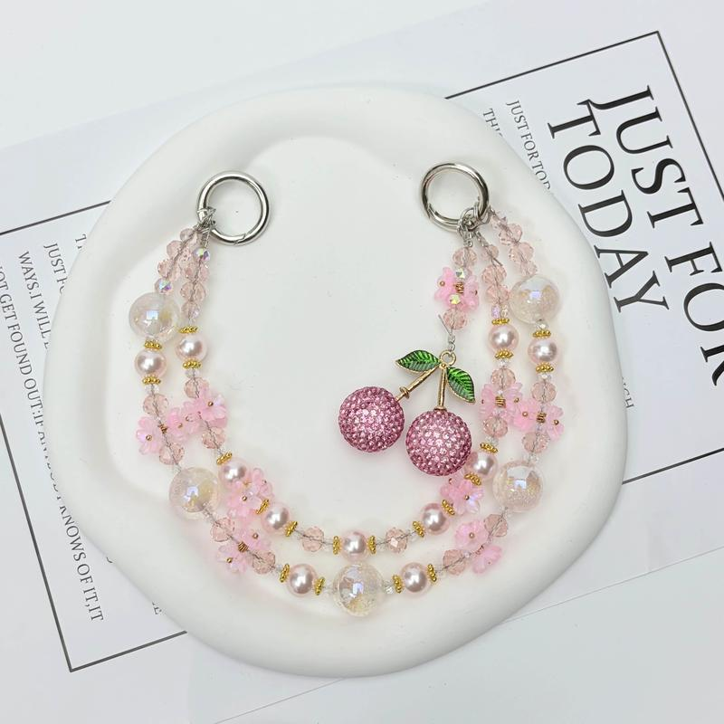 Fruit Bag Accessories,Decorated Handbag Strap, Fashionable Elegant Chain Strap for Handbag, Shoulder Crossbody Bag, Short Handle Replacement Charms