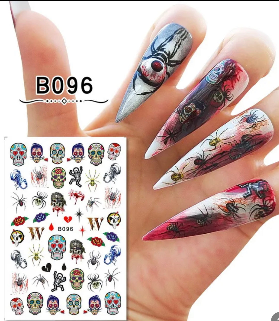 Halloween Nail Sticker - B096