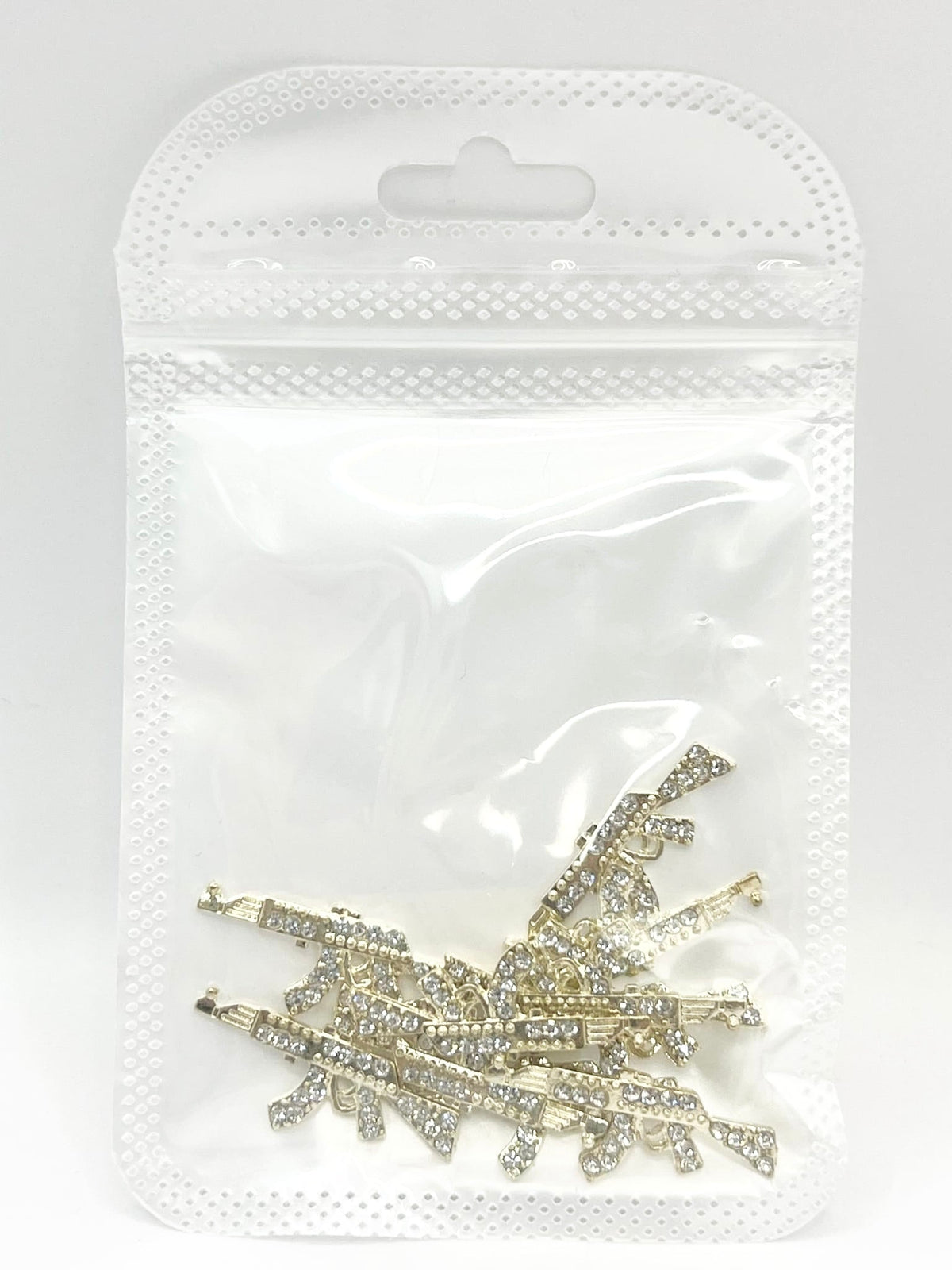 Queen - Nail Charms 10pc - #413 Gold Ak-47’s
