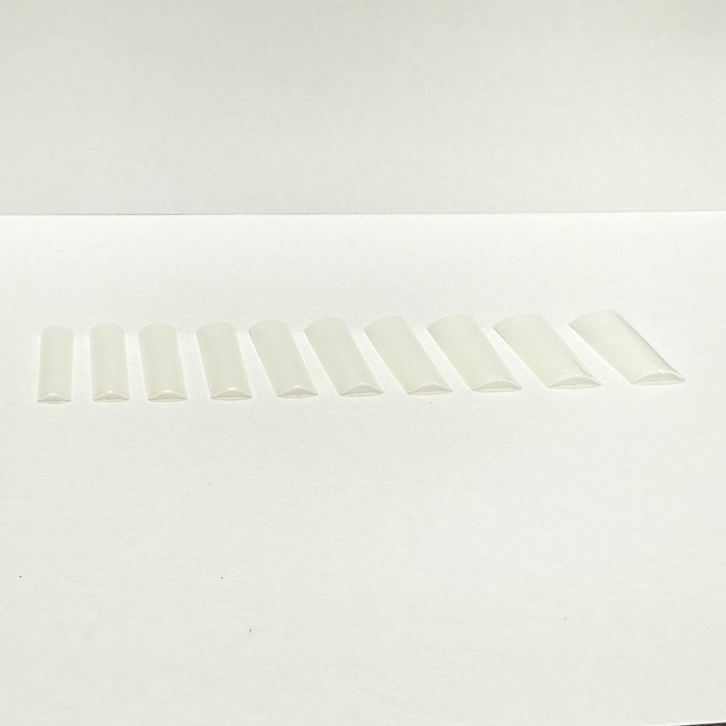 XL No C Square Natural Nail Tip Box - 500 pcs