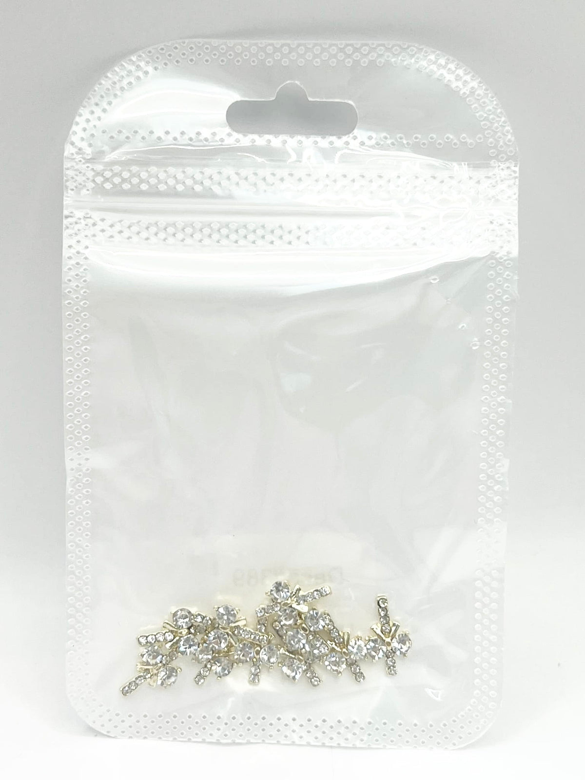 Queen - Nail Charms 10pc - #389 Gold Bow Crosses
