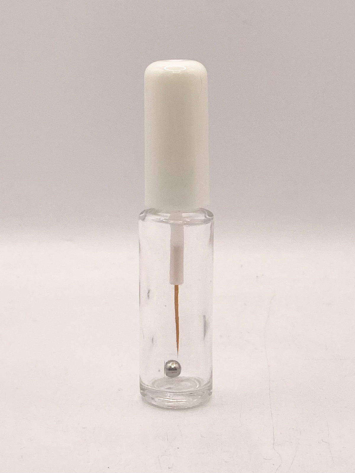Empty Nail Art Bottle - White Cap