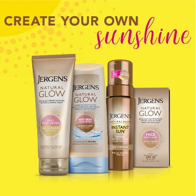 Jergens Natural Glow Instant Moisturizing Self Tanner Tanning Foam Deep Bronze 6 fl oz - Imperfect Container
