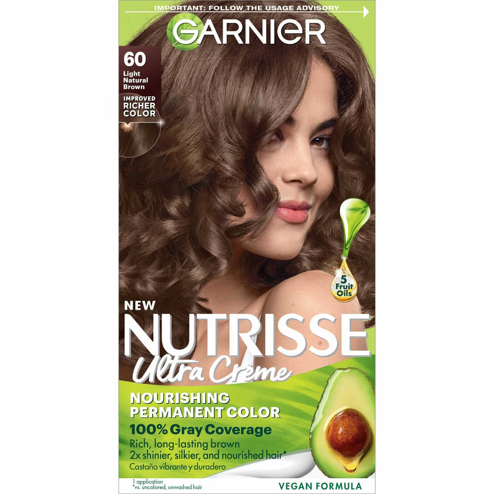 Garnier Nutrisse Ultra Color Nourishing Color Creme 60 Light Natural Brown