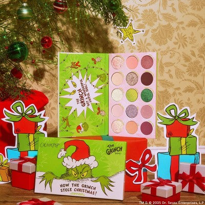 ColourPop x How the Grinch Stole Christmas 15 Pan Eyeshadow Palette 0.63oz - Imperfect Box