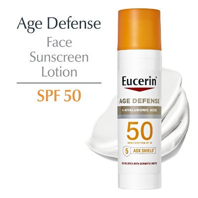 Eucerin Age Defense Face Sunscreen Lotion SPF 50 2.5 fl oz - Missing Box