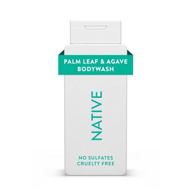 Native Body Wash for Men & Women Sulfate Free Palm Leaf & Agave 18 fl oz - New