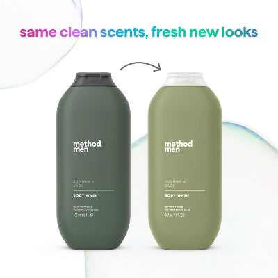 Method Men Body Wash Juniper Sage 18 fl oz - New