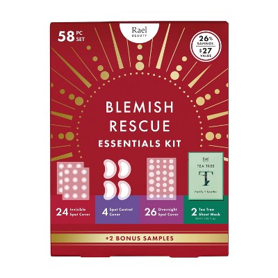 Rael Blemish Rescue Essentials Care Gift Set 58ct - Imperfect Box
