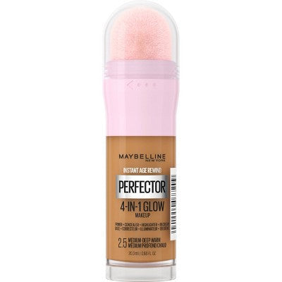 Maybelline Instant Age Rewind Instant Perfector 4-in-1 Glow Foundation 2.5 Medium/Deep Warm 0.68 fl oz - New