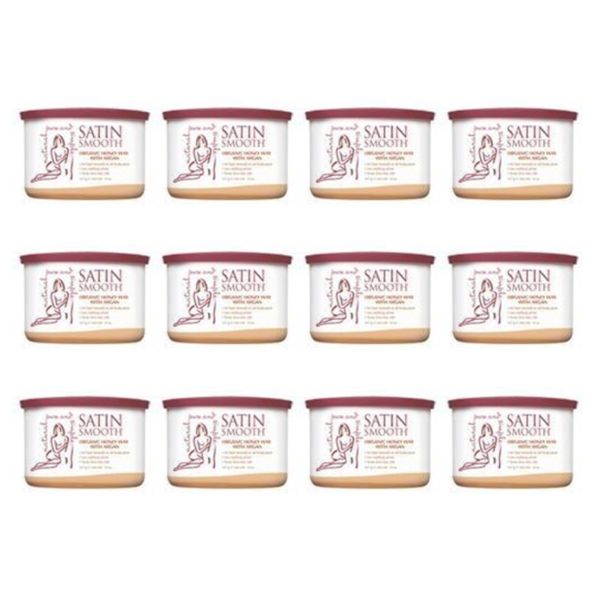 Satin Smooth - Wax Pot - Honey w/ Argan Oil Wax 14oz.