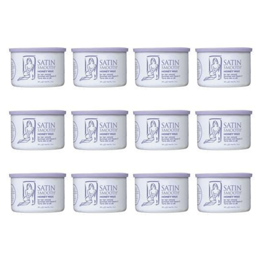 Satin Smooth - Wax Pot - Honey w/ Vitamin E Wax 14oz.