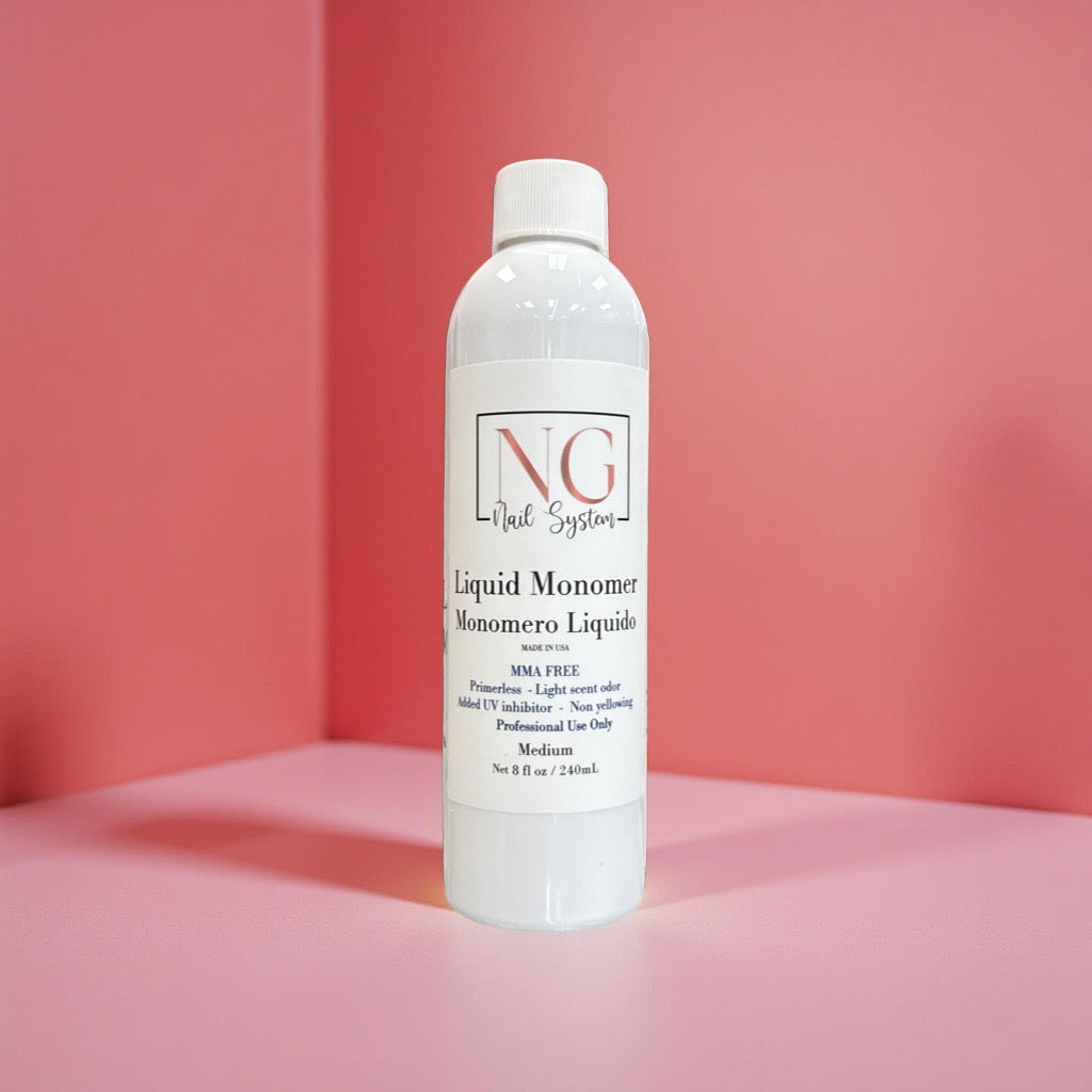 NG Nail System - Medium Dry Liquid Monomer 8oz (No MMA)