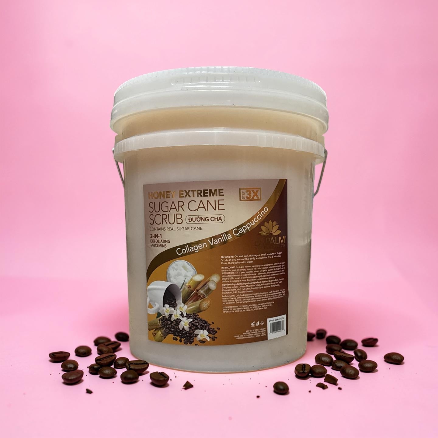 Sugar Scrub 5 Gal Pail - Vanilla Cappuccino