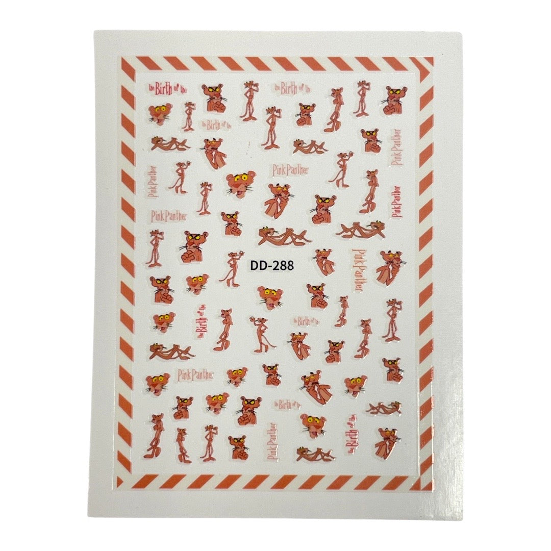 Pink Panther - Pantera Rosa Nail sticker Decorations DD-288