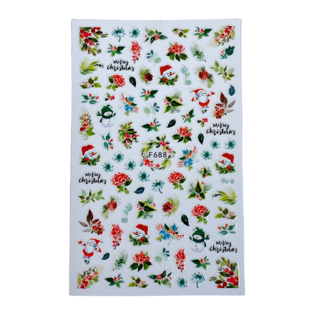 Christmas Nail Stickers - F688