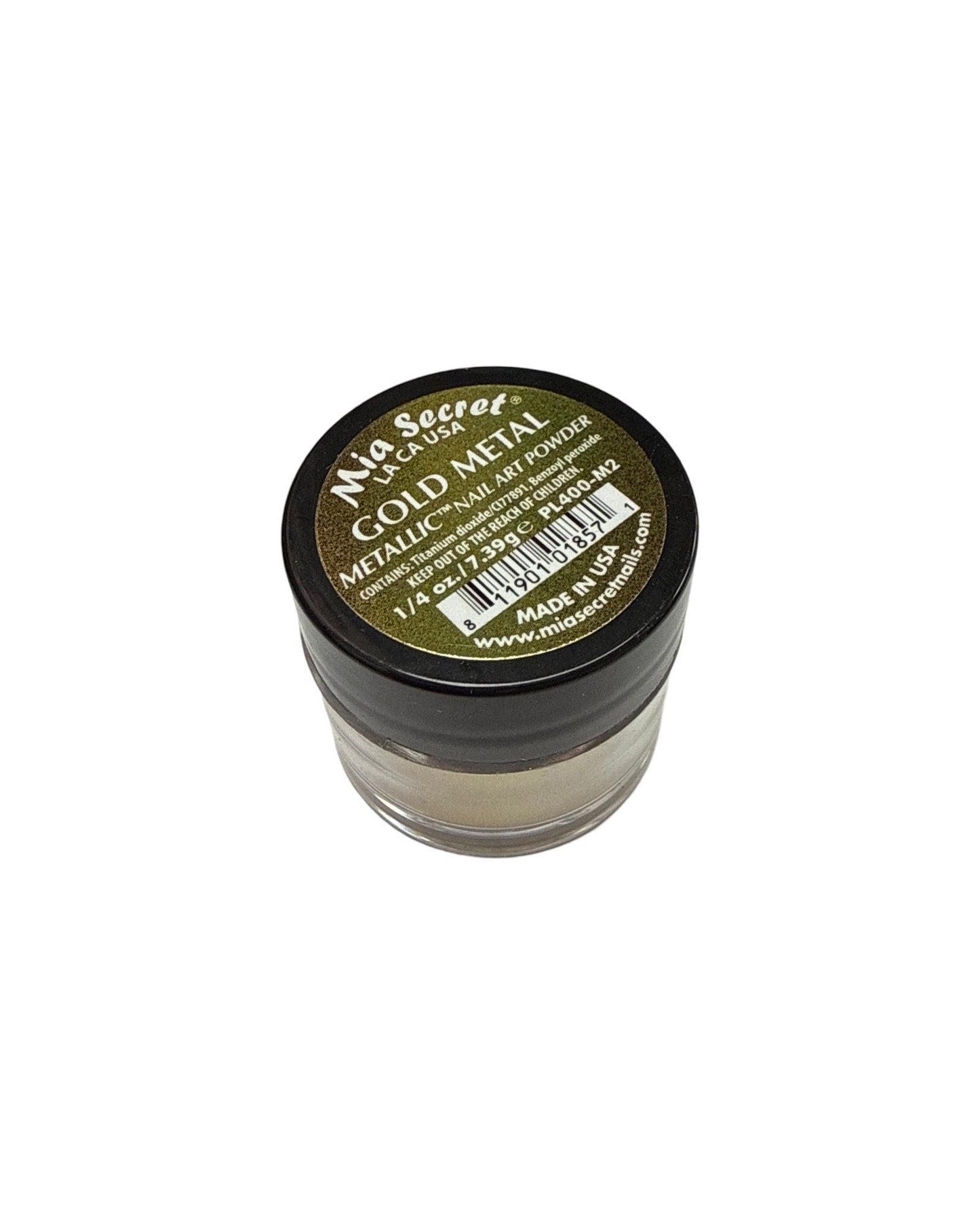 Metallic Nail Art Acrylic Powder - Gold 1oz