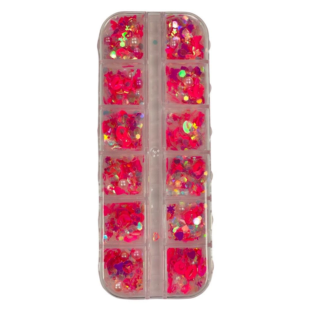 Mix pink Sequin - 12 Styles 1076