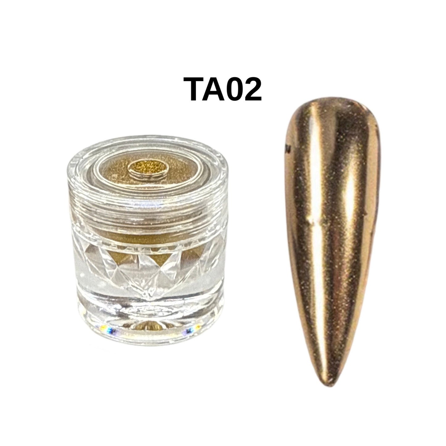 Chrome Nail Powder Gold #TA02