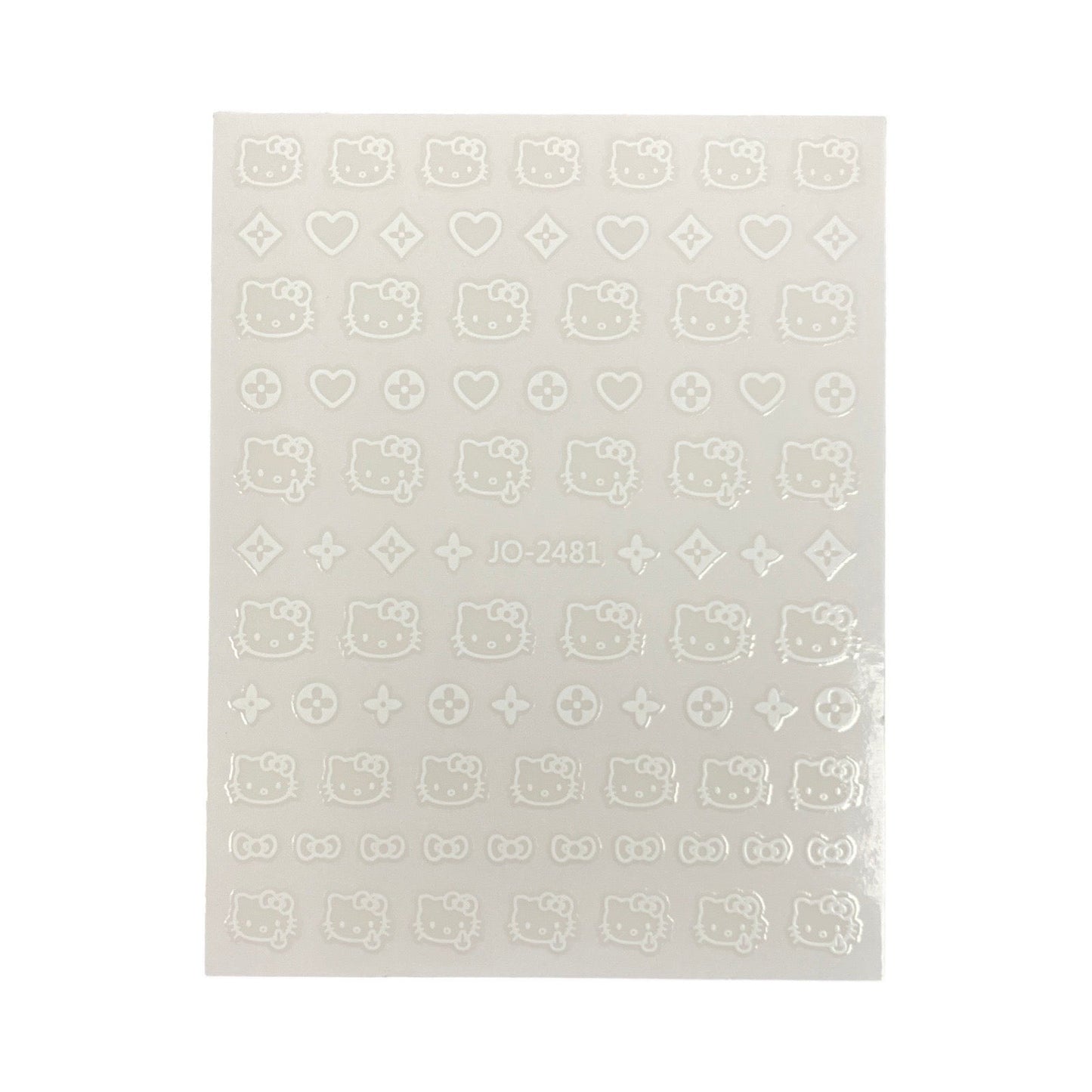 White Hello Kitty Sticker - JO-2481