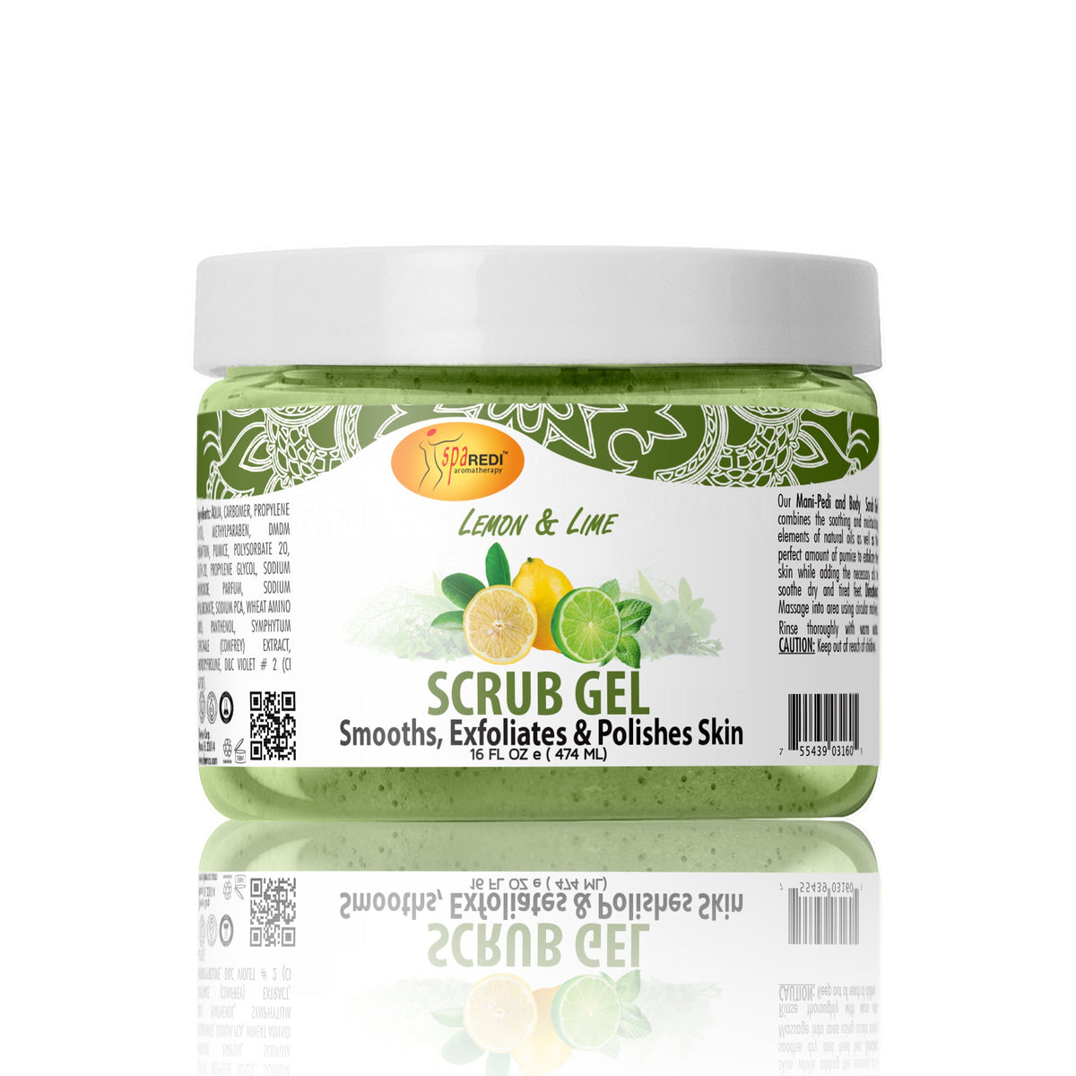 Spa Redi - Scrub Gel - Lemon & Lime 16oz