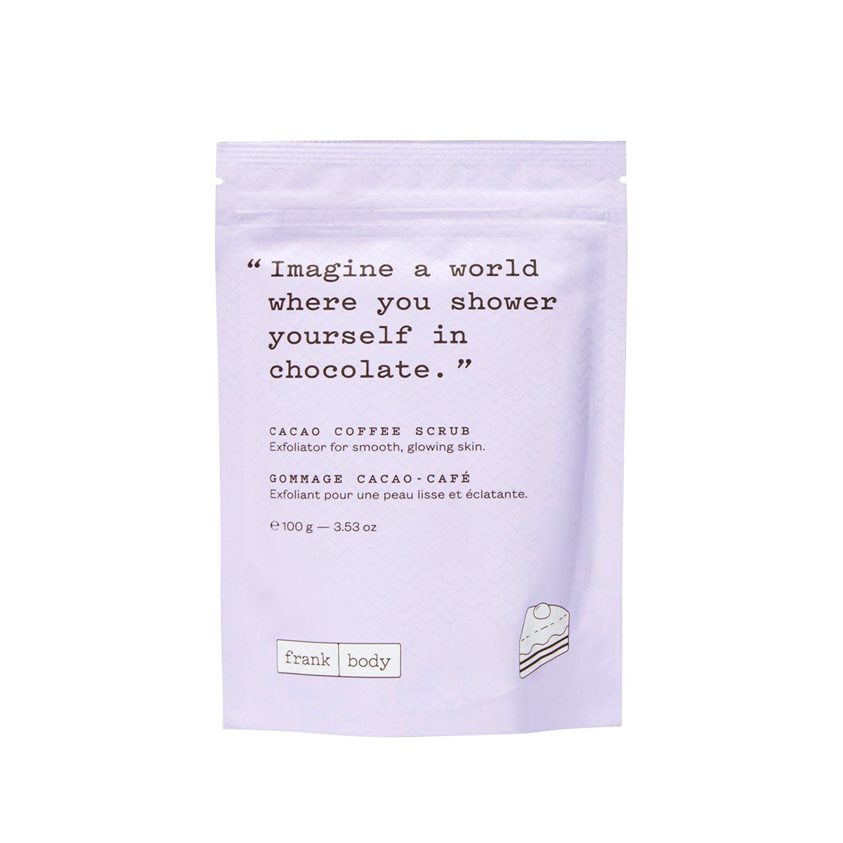 Frank Body Cacao Coffee Scrub for Smooth Glowing Skin 100g