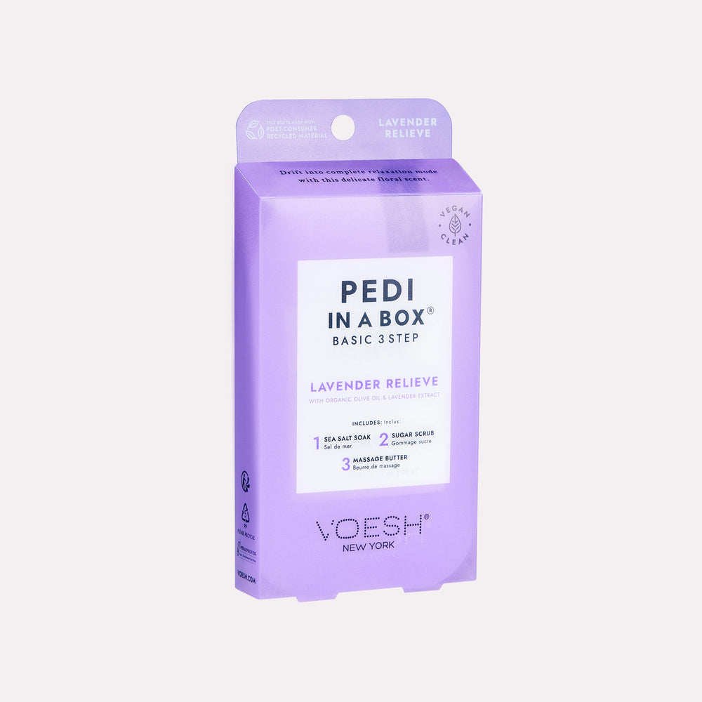 *(Case 100pc) Pedi in a Box Basic 3 Step Lavender Relieve