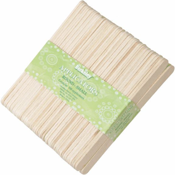 Berkeley - Rounded Wood Wax Applicators 100pc - Small