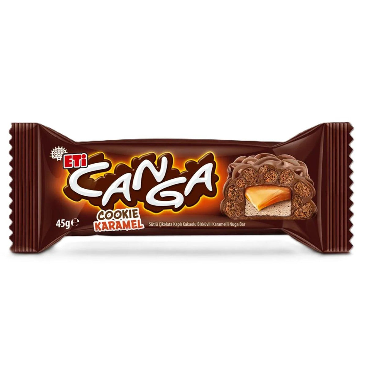 Eti Canga Cookie Peanut & Caramel Snack 45g