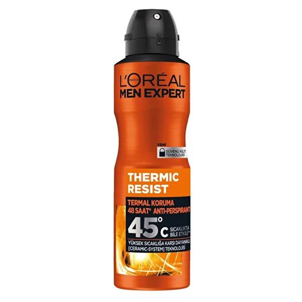 L'oréal Paris Men Expert Thermic Resist Anti-Perspirant Deodorant Spray - 48 Hour Protection, Dermatologically Tested, Anti-Wetness Formula for Men